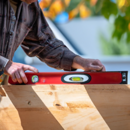 A close-up of a builder