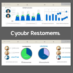 A close-up of a CRM dashboard displaying customer interaction metrics.