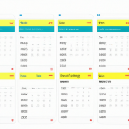 A digital calendar integrated with a reminder system, showing a well-organized schedule.