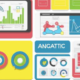A digital dashboard displaying analytics and project management tools.