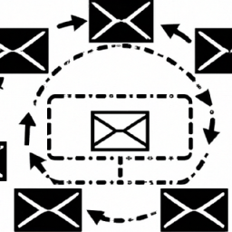 A flowchart illustrating an automated email sequence for customer engagement.