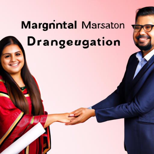 A graduate receiving a certificate from a digital marketing course.