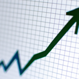 A graph showing a positive trend in a company