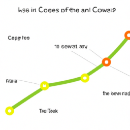 A graphic representation of labor cost trends over time.