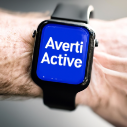 A person using a smartwatch to check their daily reminders.