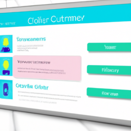 A screenshot of a user-friendly customer portal interface.