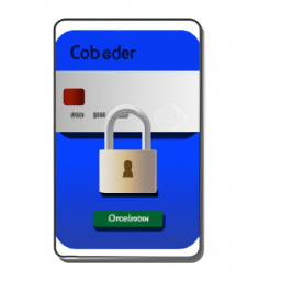 A secure padlock symbol overlaid on a digital payment interface.