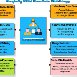 An infographic showing the benefits of builder management systems in construction.