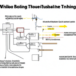 Diagram showing basic wiring techniques used in residential homes.