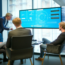 Team collaboration using field management software to plan and schedule tasks.