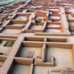 The ancient ruins of Mohenjo-Daro, showcasing the advanced urban planning of the Indus Valley Civilization.